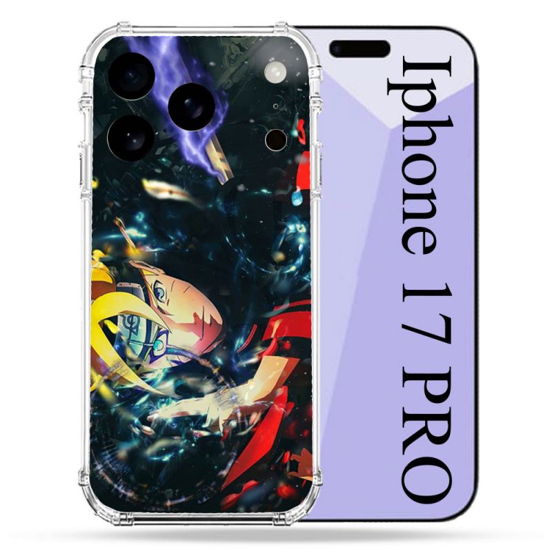 Coque Renforcée Pour Iphone 17 Pro Manga Boruto Eclair