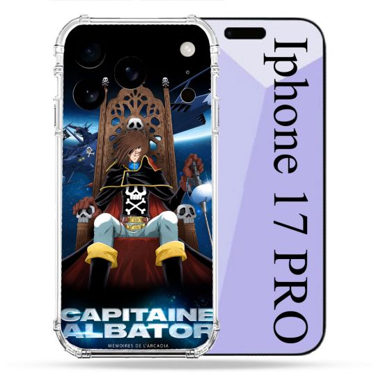 Coque Renforcée Pour Iphone 17 Pro Manga Capitaine Albator