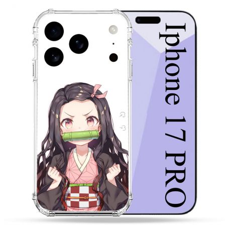 Coque Renforcée Pour Iphone 17 Pro Manga Demon Slayer Nezuko
