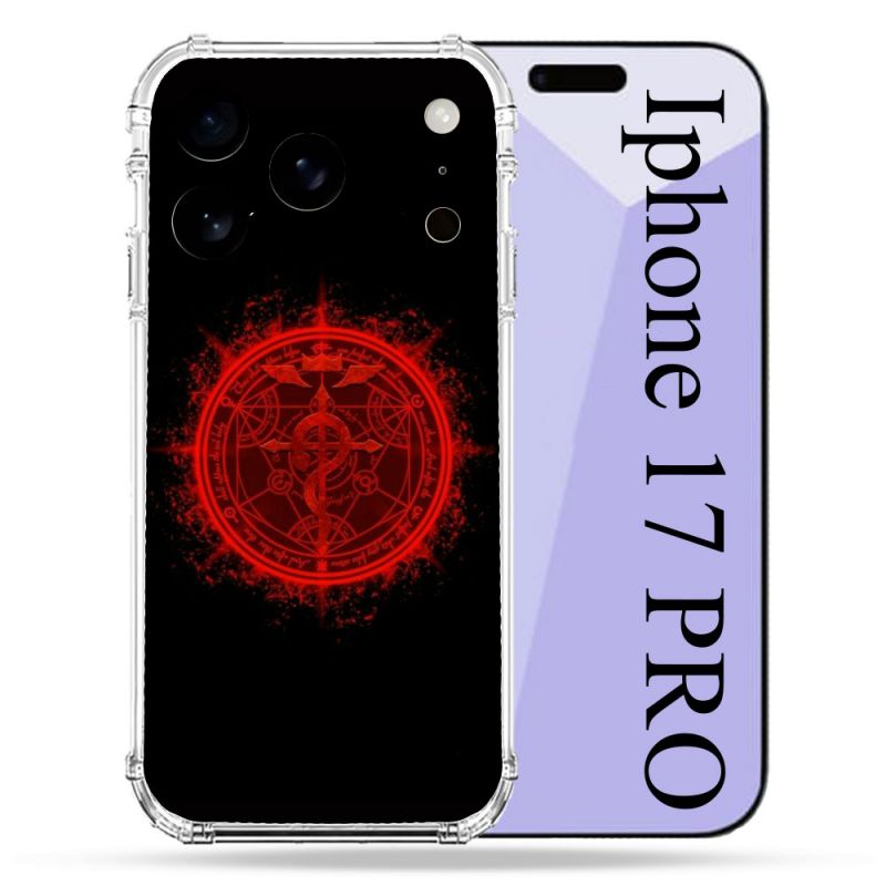 Coque Renforcée Pour Iphone 17 Pro Manga Fullmetal Alchemist Logo