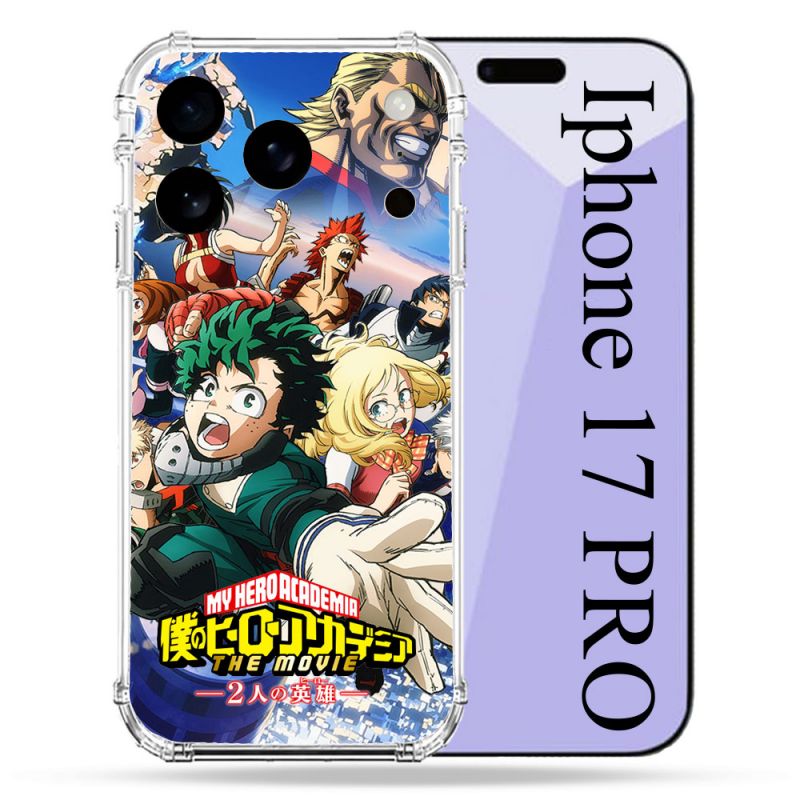Coque Renforcée Pour Iphone 17 Pro Manga My Hero Academia Affiche
