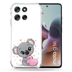 Coque Renforcée Pour Motorola G56 5G Animal Koala Cœur