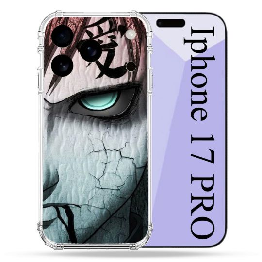 Coque Renforcée Pour Iphone 17 Pro Manga Naruto Gaara