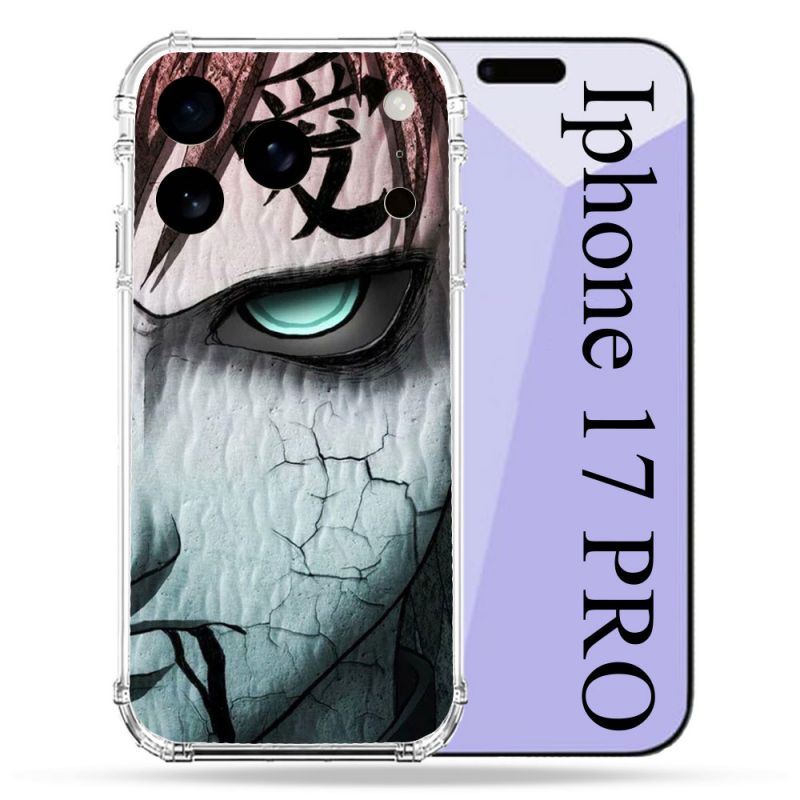 Coque Renforcée Pour Iphone 17 Pro Manga Naruto Gaara