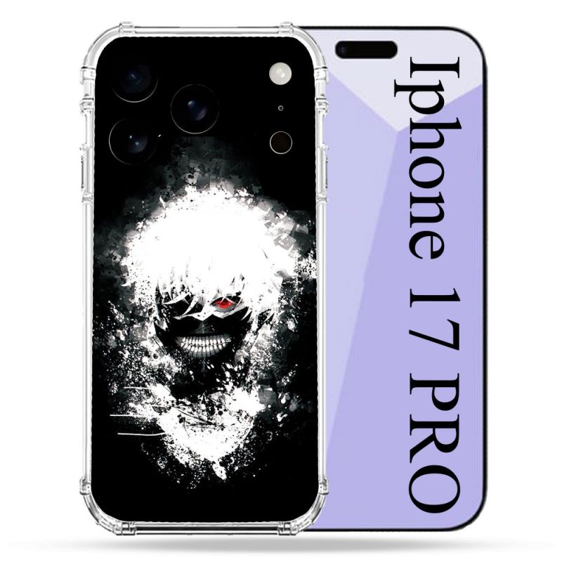 Coque Renforcée Pour Iphone 17 Pro Manga Tokyo Ghoul Kaneki Tag
