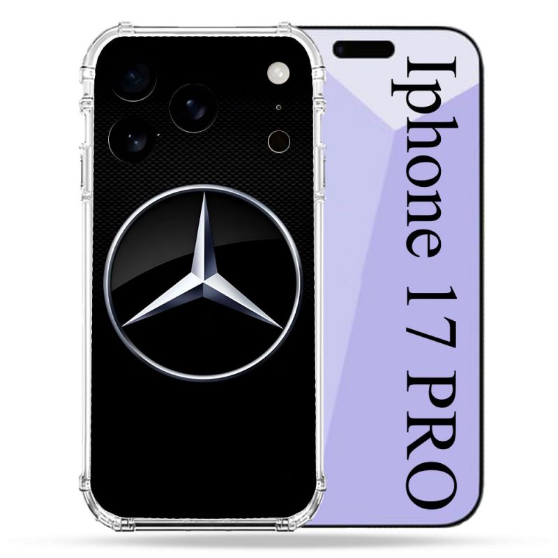 Coque Renforcée Pour Iphone 17 Pro Mercedes Carbone