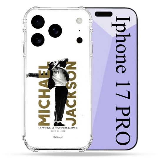 Coque Renforcée Pour Iphone 17 Pro Michael Jackson Blanc