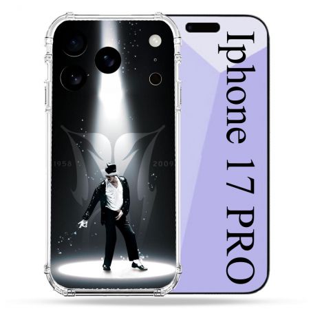 Coque Renforcée Pour Iphone 17 Pro Michael Jackson Noir