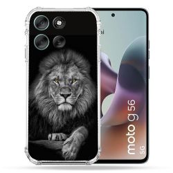 Coque Renforcée Pour Motorola G56 5G Animal Lion Majestueux