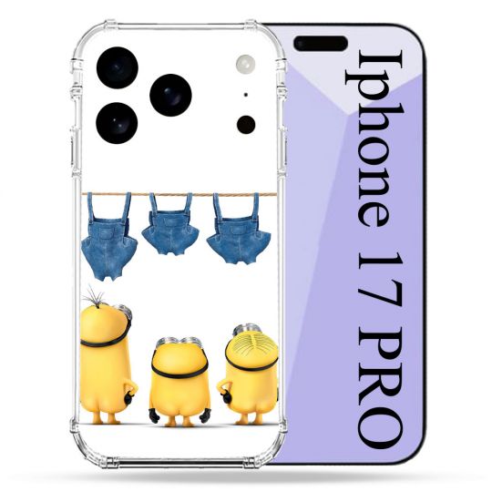 Coque Renforcée Pour Iphone 17 Pro Minions Nus
