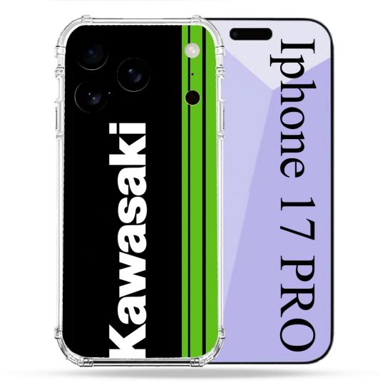 Coque Renforcée Pour Iphone 17 Pro Moto Kawasaki