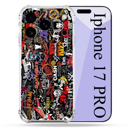 Coque Renforcée Pour Iphone 17 Pro Musique Rock Groupe