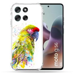 Coque Renforcée Pour Motorola G56 5G Animal Perroquet Jaune