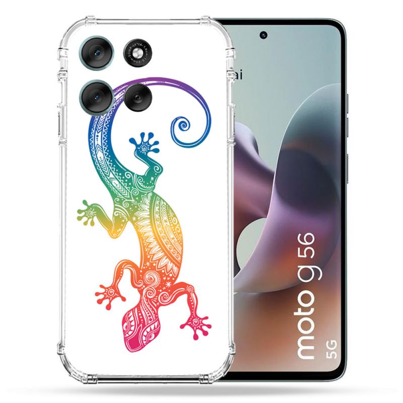 Coque Renforcée Pour Motorola G56 5G Animal Salamandre Color