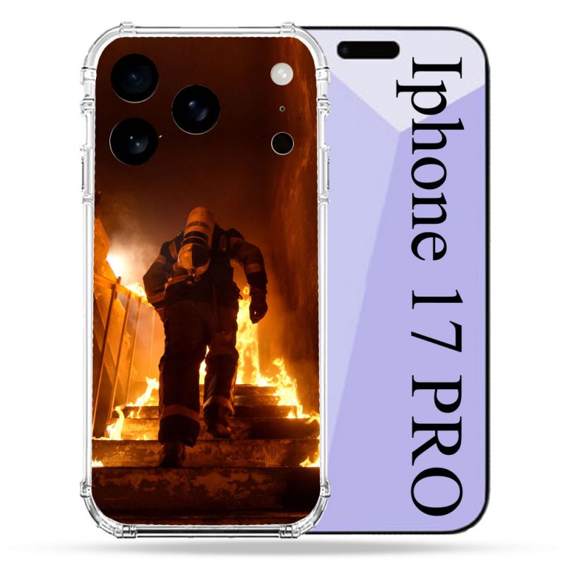 Coque Renforcée Pour Iphone 17 Pro Pompier Escalier