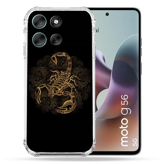 Coque Renforcée Pour Motorola G56 5G Animal Scorpion Fresque