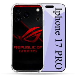 Coque Renforcée Pour Iphone 17 Pro ROG Rouge