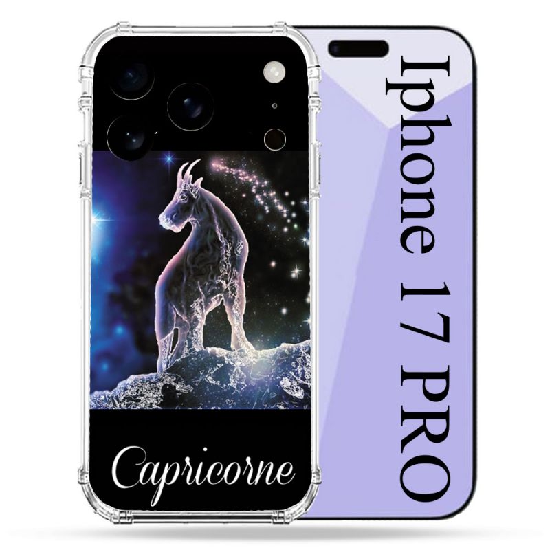 Coque Renforcée Pour Iphone 17 Pro Signe Zodiaque 2 Capricorne