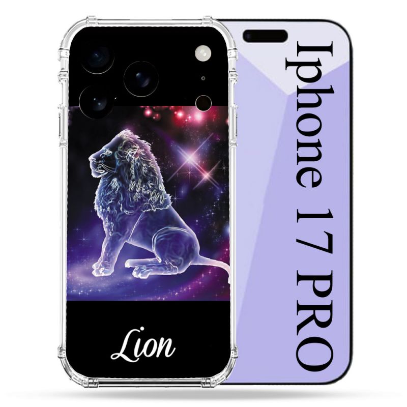 Coque Renforcée Pour Iphone 17 Pro Signe Zodiaque 2 Lion
