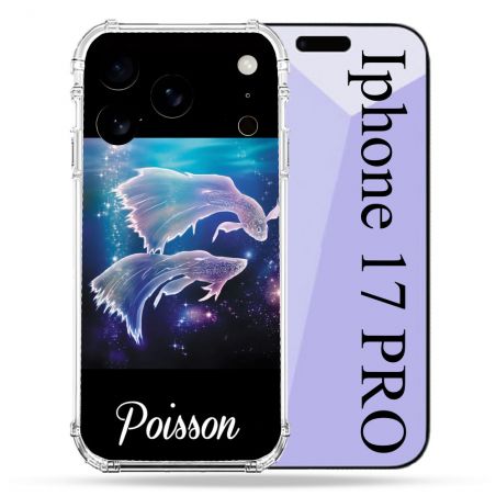 Coque Renforcée Pour Iphone 17 Pro Signe Zodiaque 2 Poisson
