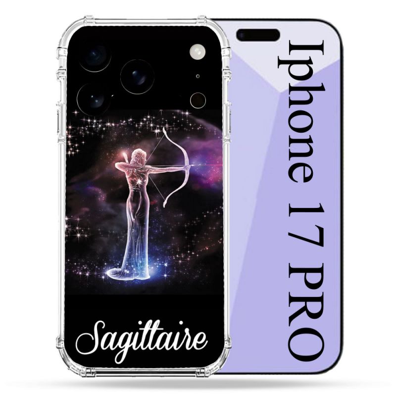 Coque Renforcée Pour Iphone 17 Pro Signe Zodiaque 2 Sagittaire