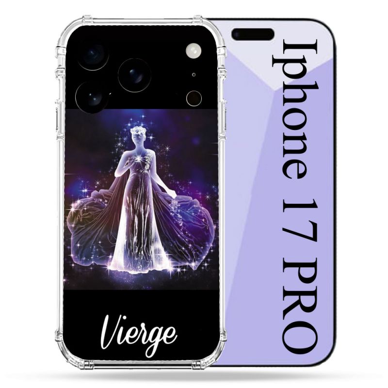 Coque Renforcée Pour Iphone 17 Pro Signe Zodiaque 2 Vierge