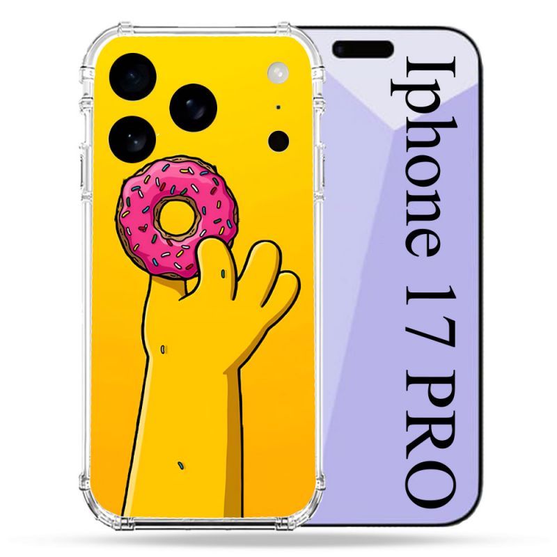 Coque Renforcée Pour Iphone 17 Pro Simpson Donuts