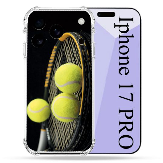 Coque Renforcée Pour Iphone 17 Pro Sport Tennis Balls