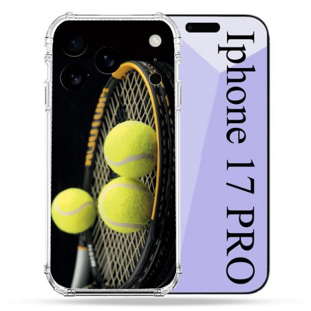 Coque Renforcée Pour Iphone 17 Pro Sport Tennis Balls