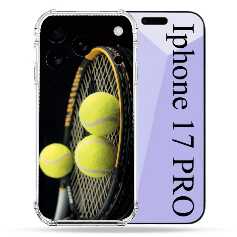 Coque Renforcée Pour Iphone 17 Pro Sport Tennis Balls