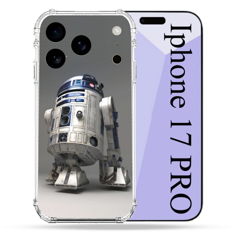 Coque Renforcée Pour Iphone 17 Pro Star Wars - R2D2