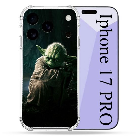 Coque Renforcée Pour Iphone 17 Pro Star Wars - Yoda sombre