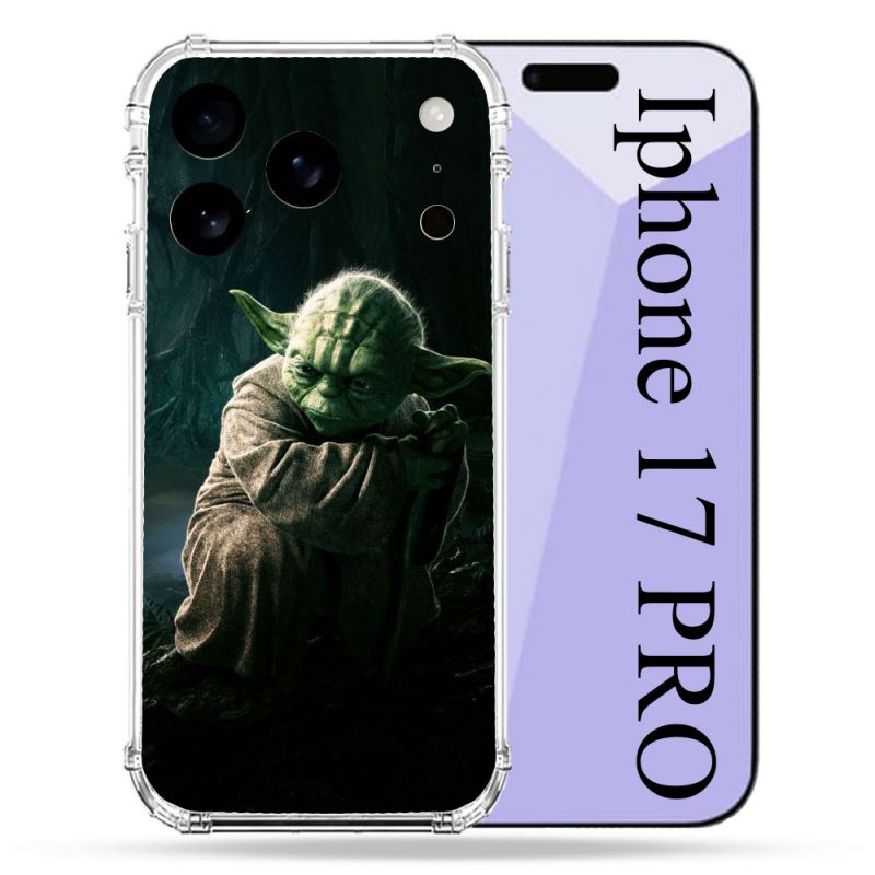 Coque Renforcée Pour Iphone 17 Pro Star Wars - Yoda sombre