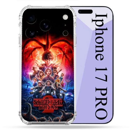 Coque Renforcée Pour Iphone 17 Pro Stranger Things Affiche 2