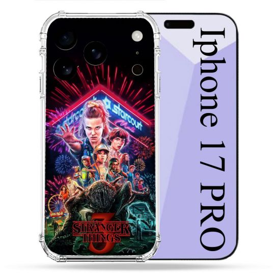 Coque Renforcée Pour Iphone 17 Pro Stranger Things Affiche 3