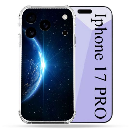 Coque Renforcée Pour Iphone 17 Pro Univers Planete Terre