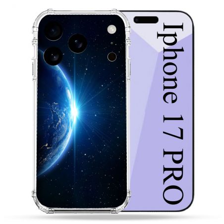 Coque Renforcée Pour Iphone 17 Pro Univers Planete Terre