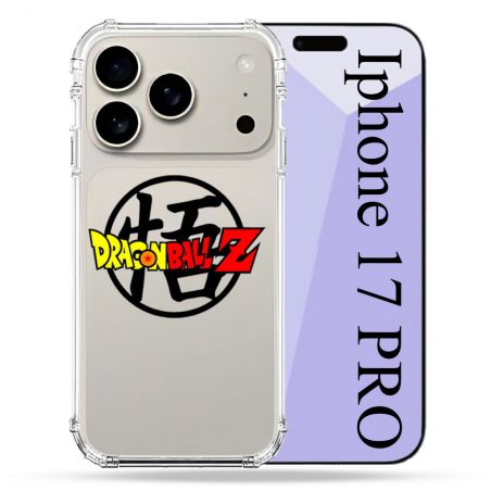 Coque Renforcée Transparente Pour Iphone 17 Pro Dragon Ball Logo