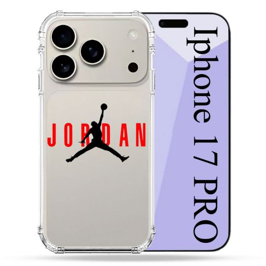 Coque Renforcée Transparente Pour Iphone 17 Pro Jordan