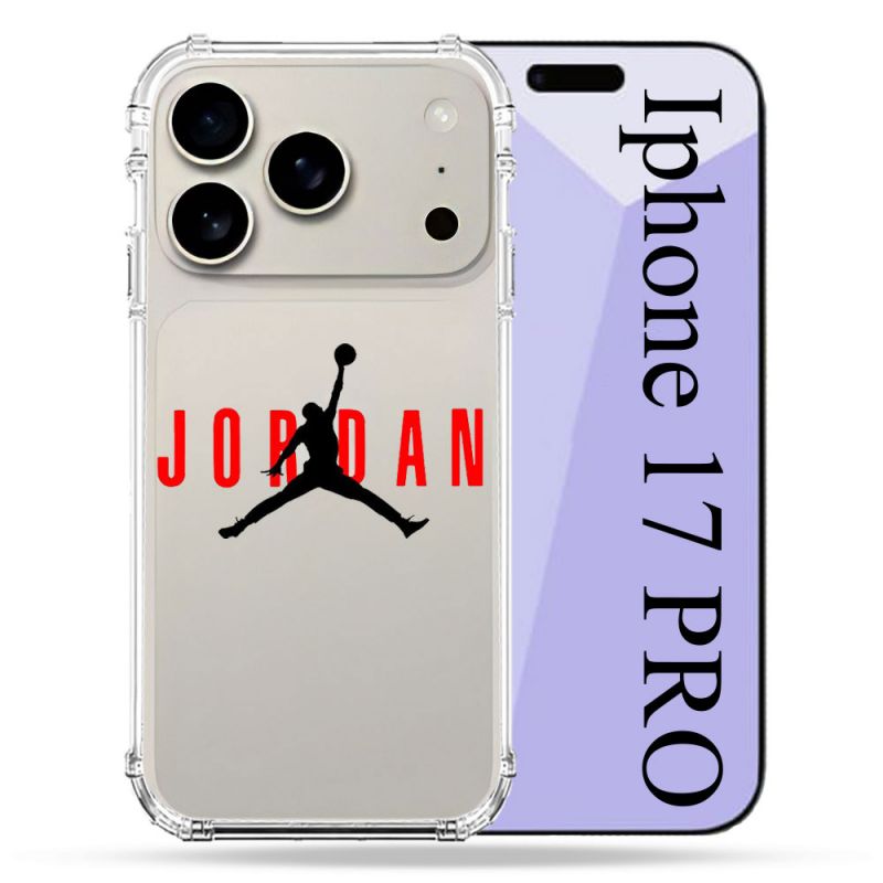 Coque Renforcée Transparente Pour Iphone 17 Pro Jordan