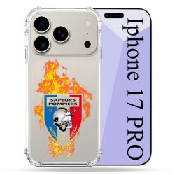 Coque Renforcée Transparente Pour Iphone 17 Pro Pompier Feu