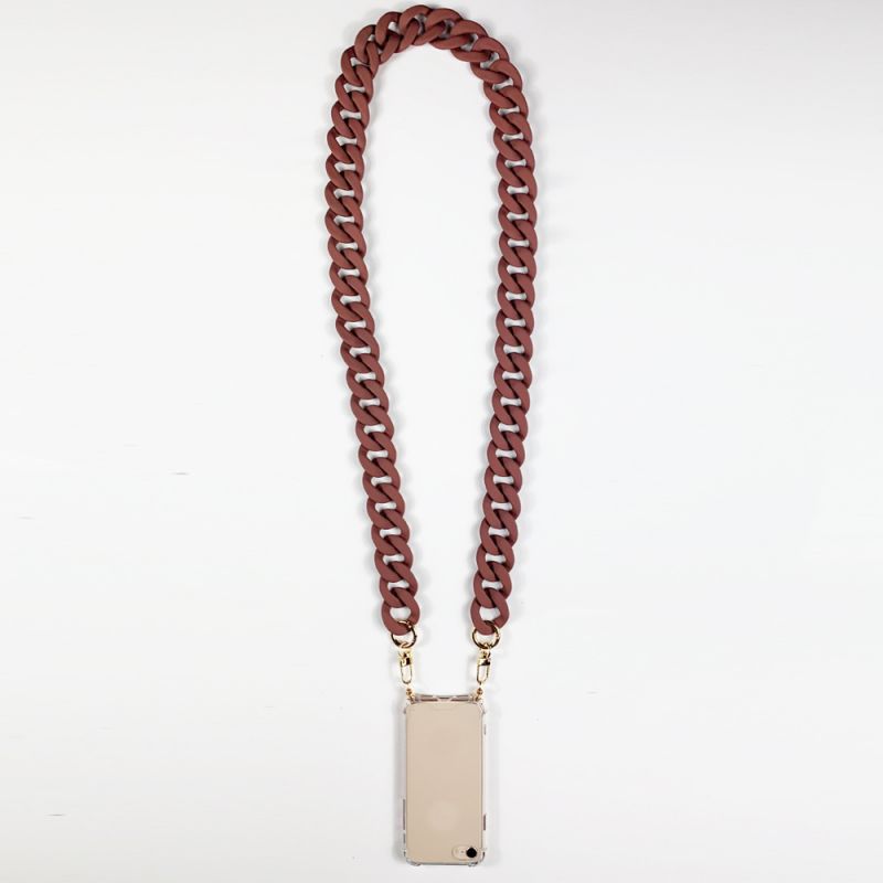 Coque Renforcée Transparente Pour Iphone 17 Pro Lanière / Cordon Anneaux Bordeau