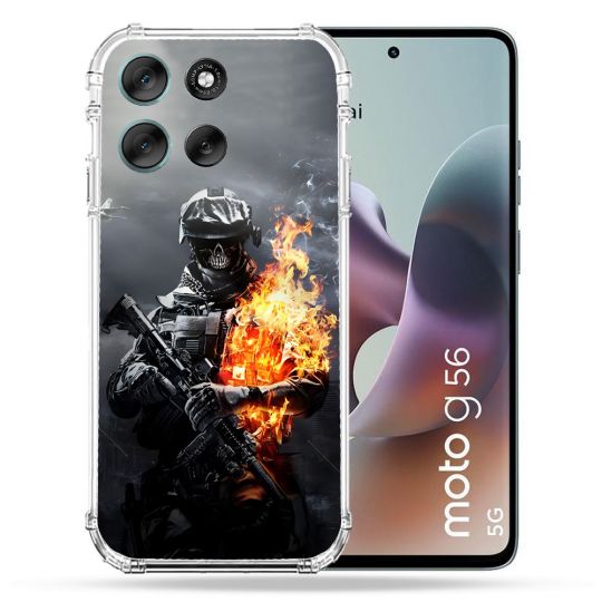 Coque Renforcée Pour Motorola G56 5G Call Of Duty Squelette