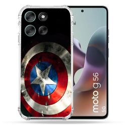 Coque Renforcée Pour Motorola G56 5G Captain America Bouclier