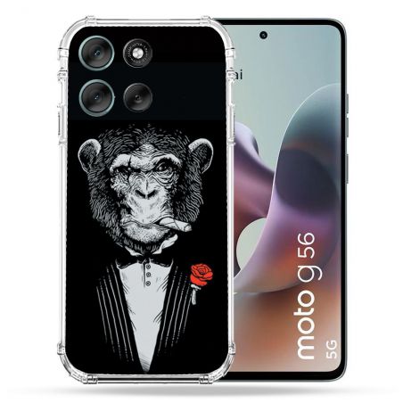Coque Renforcée Pour Motorola G56 5G Decale Singe Mafia