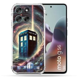Coque Renforcée Pour Motorola G56 5G Dr Who Tardis Univers