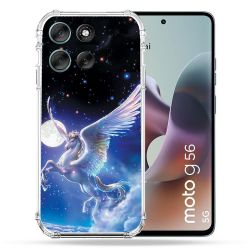 Coque Renforcée Pour Motorola G56 5G Fantastique Licorne Céleste