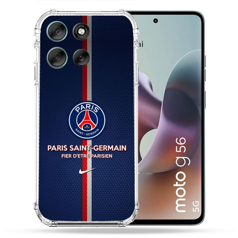 Coque Renforcée Pour Motorola G56 5G Foot PSG Fier