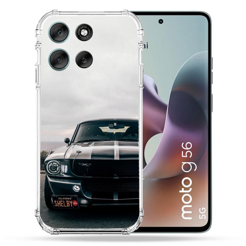 Coque Renforcée Pour Motorola G56 5G Ford Mustang GT500 Vintage