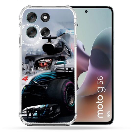 Coque Renforcée Pour Motorola G56 5G Formule 1 F1 Mercedes Petronas